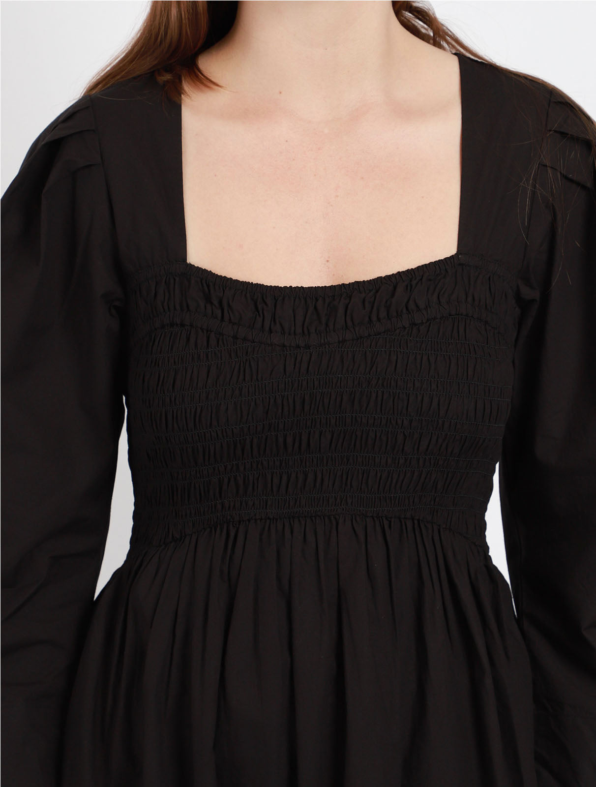 ganni-cotton-open-neck-smock-long-dress-black_4